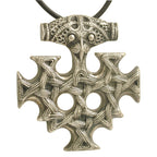 celtic field - Anhänger Hiddenseekreuz 925 Silber antik 38 x 41 mm einseitig