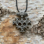 celtic field - Anhänger Hiddenseekreuz 925 Silber antik 38 x 41 mm einseitig