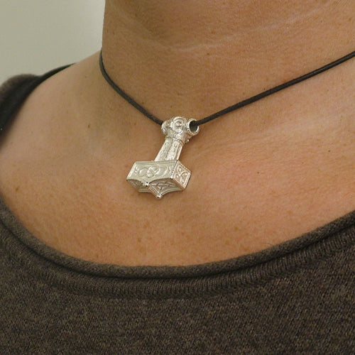 celtic field - Anhänger Thors Hammer aus Östergotland groß 925 Silber