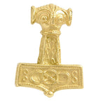 Thors Hammer Silber vergoldet