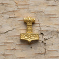 Thors hammer Silber vergoldet