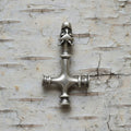 celtic field - Anhänger Thors Hammer aus Island (Wolfskreuz) 925 Silber antik