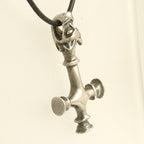 celtic field - Anhänger Thors Hammer aus Island (Wolfskreuz) 925 Silber antik