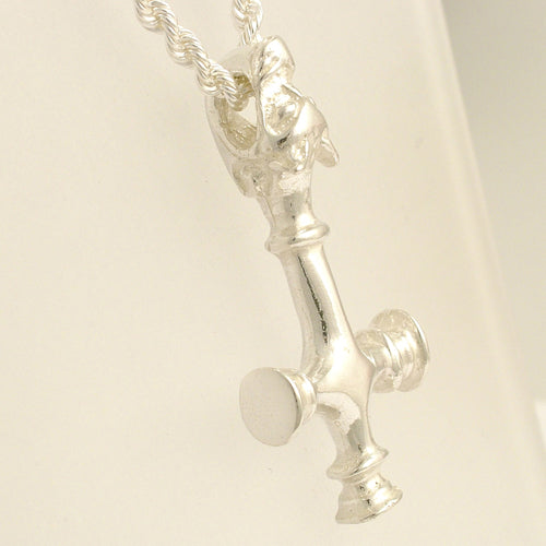 celtic field - Anhänger Thors Hammer aus Island (Wolfskreuz) 925 Silber