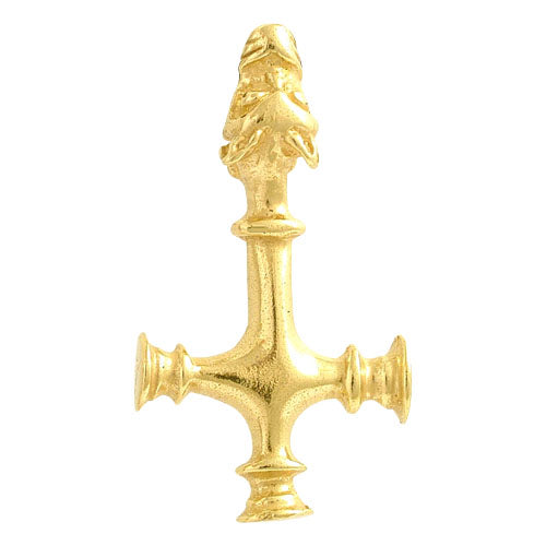 celtic field - Thor's Hammer Pendant from Iceland (Wolf Cross) 925 Sterling Silver Gilded