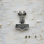 celtic field - Thorshammer Anhänger 925 Silber geschwärzt - Handarbeit