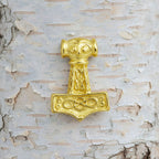 celtic field - Anhänger Thors Hammer aus Östergotland klein massives 585 Gelbgold