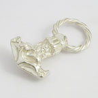 celtic field - Anhänger Thors Hammer (Maske groß) ohne Schlaufe 925 Silber weiß