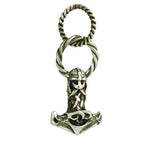 celtic field - Pendentif Marteau de Thor (masque grand) avec passant Argent 925 antique