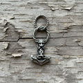 celtic field - Pendentif Marteau de Thor (masque grand) avec passant Argent 925 antique