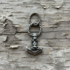 celtic field - Pendentif Marteau de Thor (masque grand) avec passant Argent 925 antique