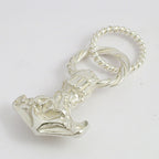 celtic field - Pendentif Marteau de Thor (grand masque) avec bélière en argent 925 blanc