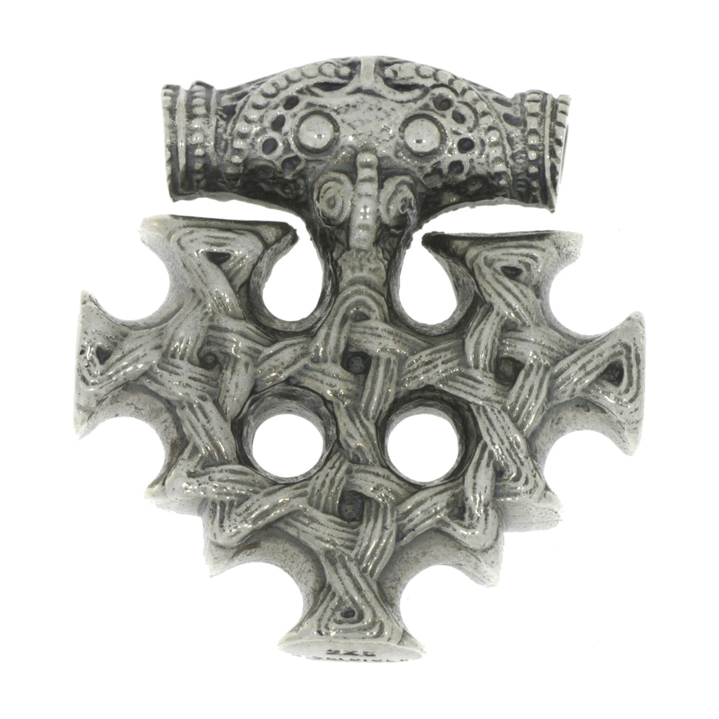 celtic field - Anhänger Hiddenseekreuz 925 Silber antik 26 x 28 mm