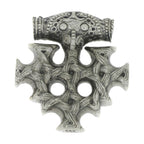 celtic field - Anhänger Hiddenseekreuz 925 Silber antik 26 x 28 mm