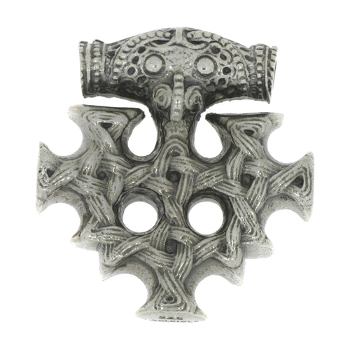 celtic field - Anhänger Hiddenseekreuz 925 Silber antik 26 x 28 mm