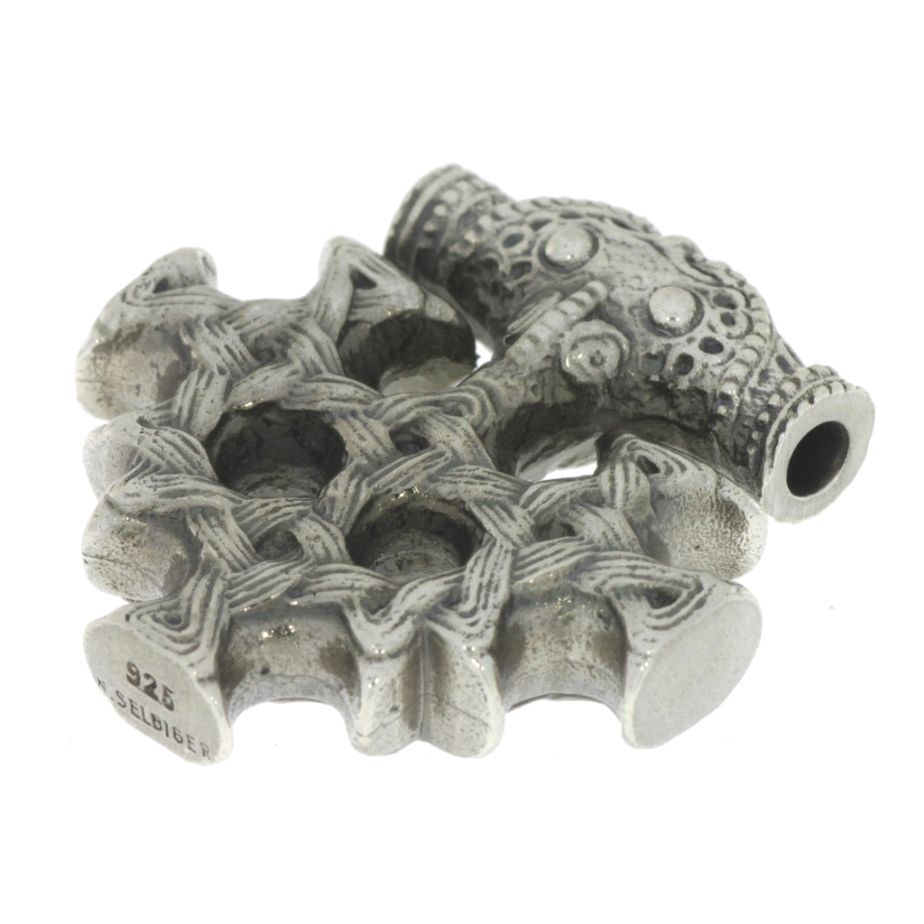 celtic field - Anhänger Hiddenseekreuz 925 Silber antik 26 x 28 mm