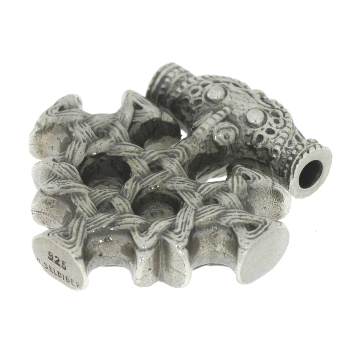 celtic field - Anhänger Hiddenseekreuz 925 Silber antik 26 x 28 mm