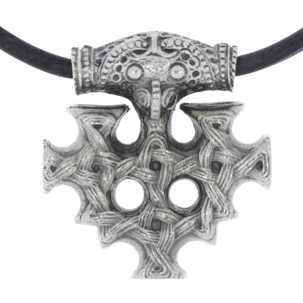 celtic field - Anhänger Hiddenseekreuz 925 Silber antik 26 x 28 mm