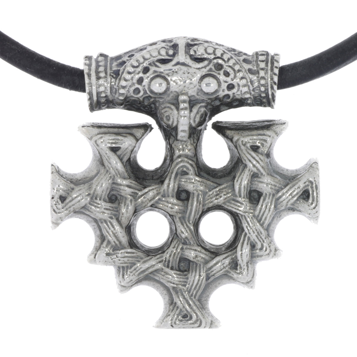 celtic field - Anhänger Hiddenseekreuz 925 Silber antik 26 x 28 mm