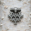 celtic field - Anhänger Hiddenseekreuz 925 Silber antik 26 x 28 mm