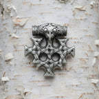 celtic field - Anhänger Hiddenseekreuz 925 Silber antik 26 x 28 mm