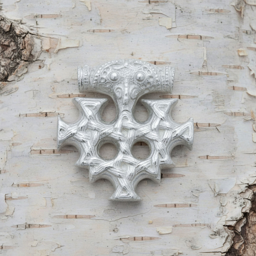 celtic field - Anhänger Hiddenseekreuz 925 Silber 26 x 28 mm