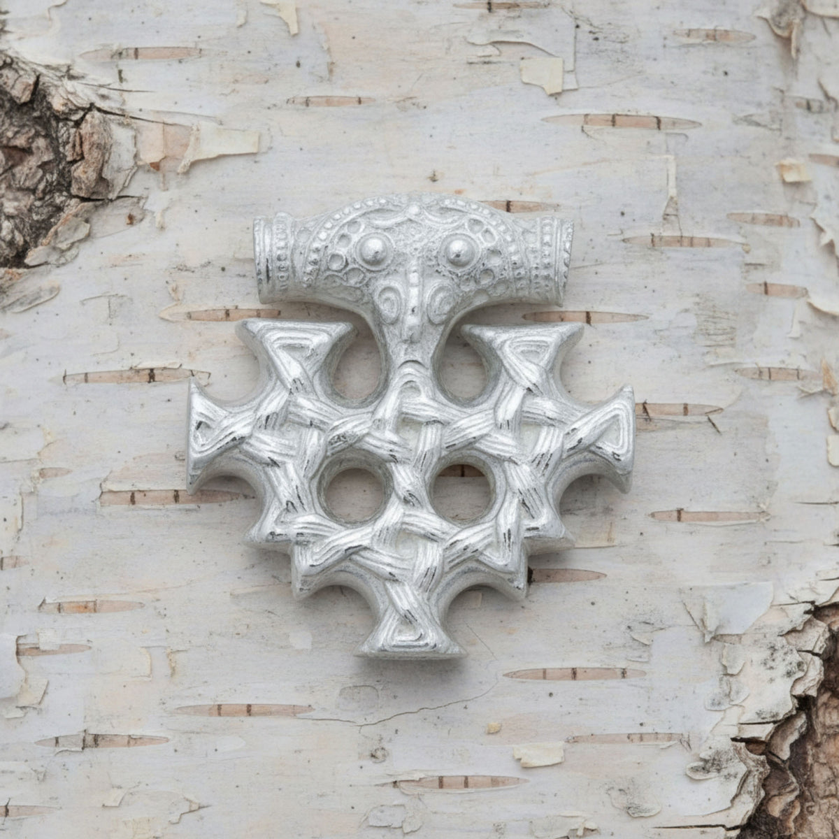 celtic field - Anhänger Hiddenseekreuz 925 Silber 26 x 28 mm
