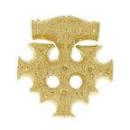 celtic field - Anhänger Hiddenseekreuz 925 Silber vergoldet 26 x 28 mm