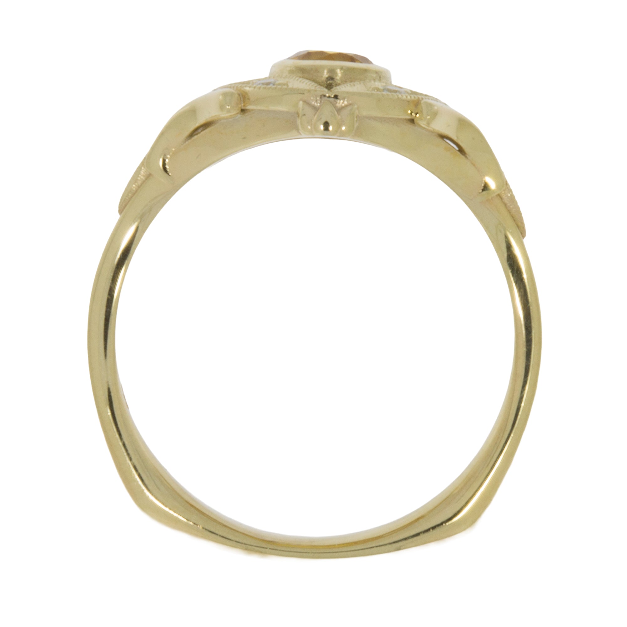 Ring für Damen mit Saphir und Brillanten