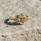 Ring für Damen mit Saphir und Brillanten