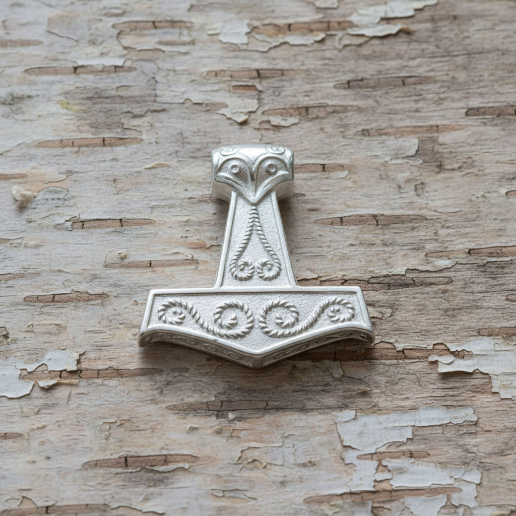 celtic field - Anhänger Thorshammer "Fionn" massives 925 Silber 33 x 33 mm