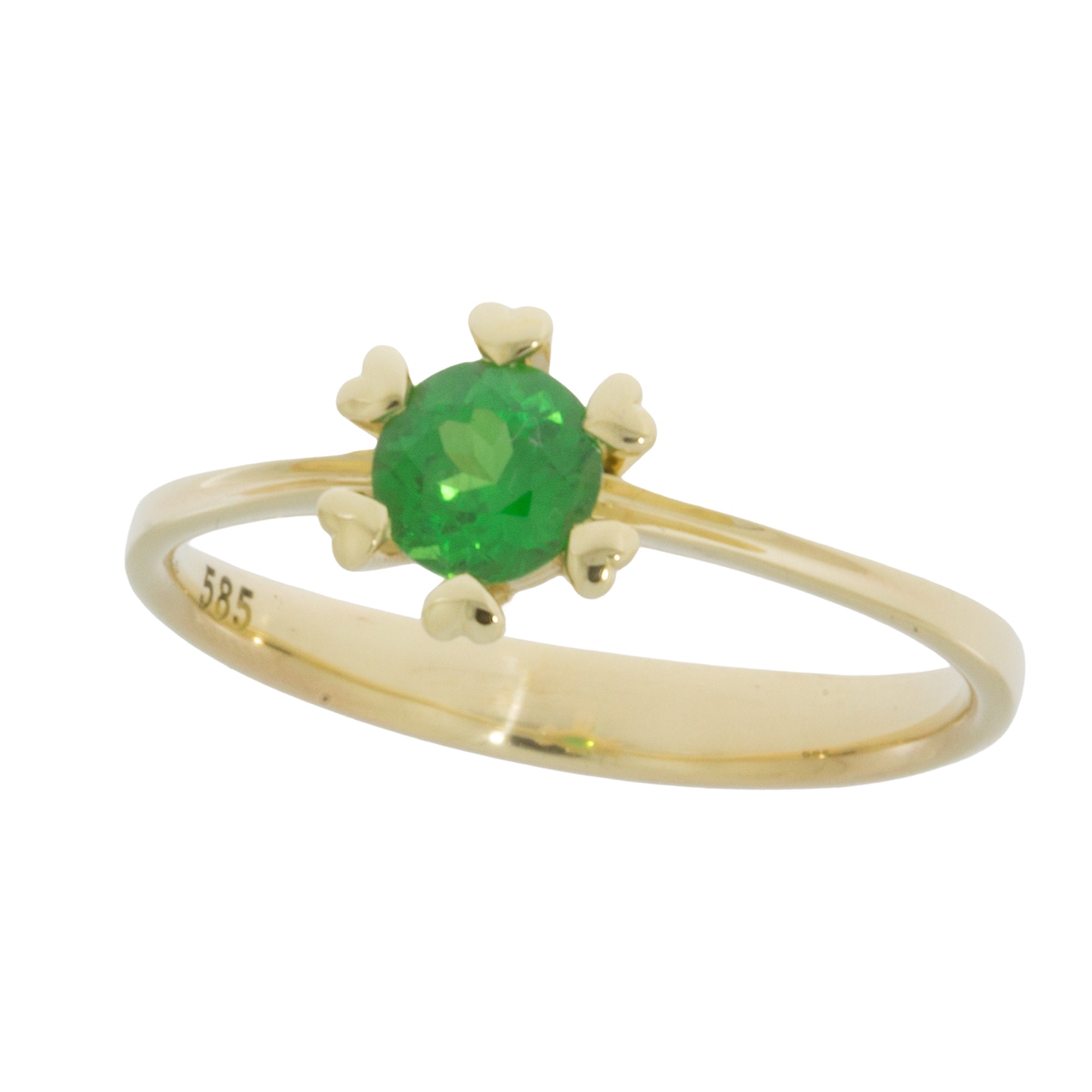Verlobungsring Gold mit Tsavorit