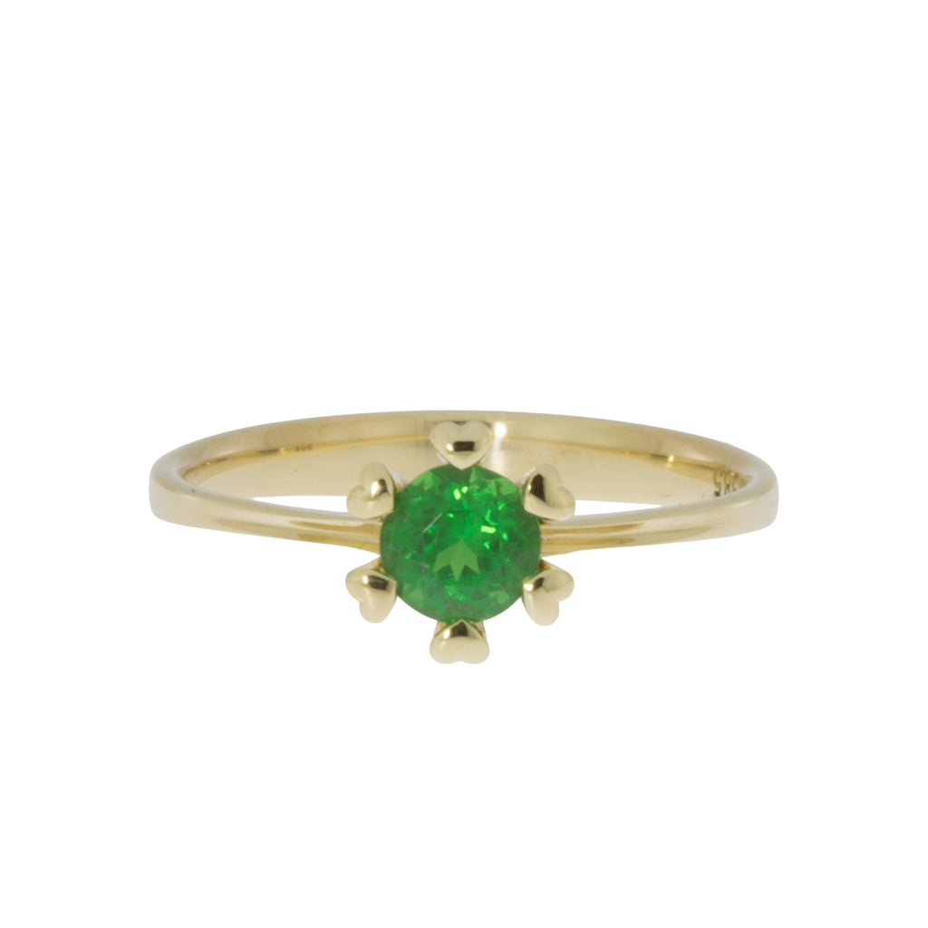 Verlobungsring Gold mit Tsavorit