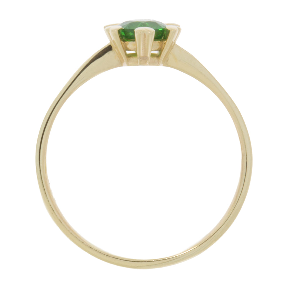 Verlobungsring Gold mit Tsavorit