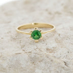 Verlobungsring Gold mit Tsavorit