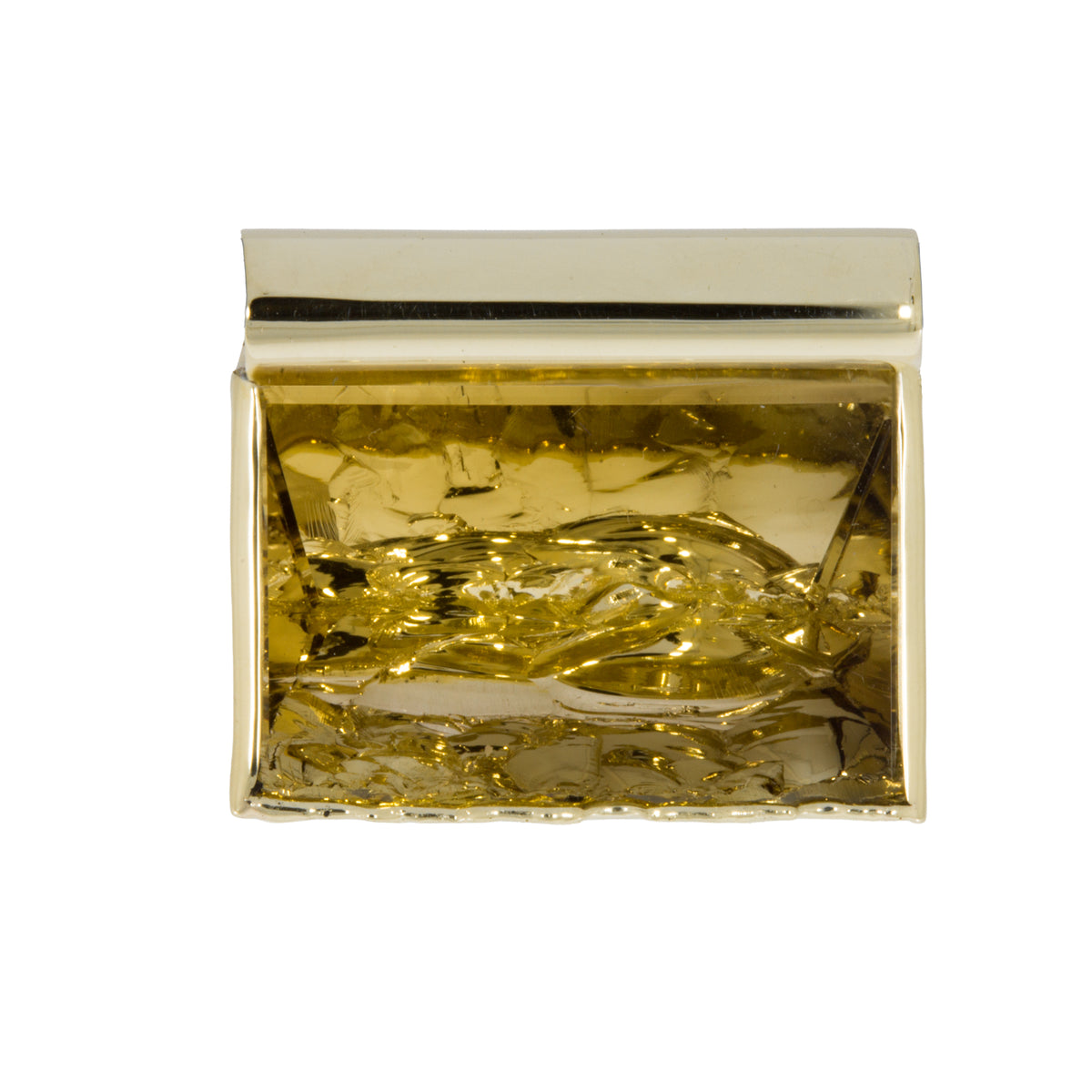Schmuckanhänger in 585 Gelbgold mit großem Citrin